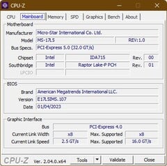 CPU-Z Mainboard