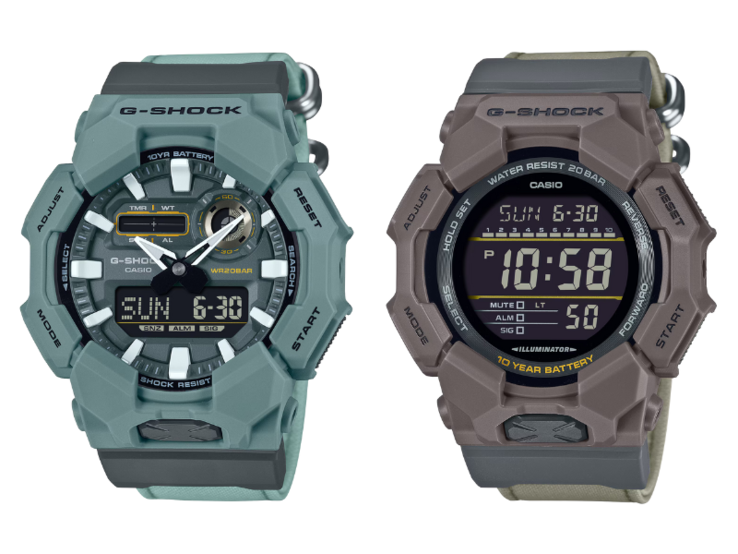 Часы Casio G-Shock GA-010CE-2A (слева) и GD-010CE-5 (справа). (Источник изображения: Casio)