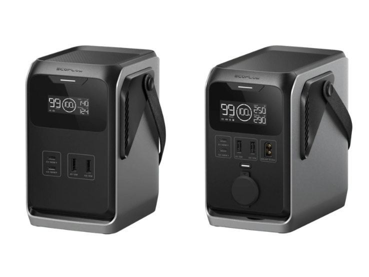 Электростанции EcoFlow Trail 200 DC (слева) и Trail 300 DC (справа). (Источник изображения: EcoFlow)