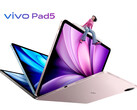 Vivo Pad5 оснащен 5 МП фронтальной и 8 МП тыльной камерами. (Источник изображения: Vivo)