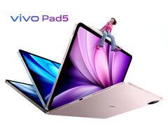 Vivo Pad5 оснащен 5 МП фронтальной и 8 МП тыльной камерами. (Источник изображения: Vivo)