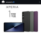 Смартфон, изображенный на фотографии, - это Xperia 1 VII, а не Xperia 1 VIII.