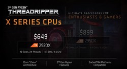 Threadripper X - цены (изображение: AMD)