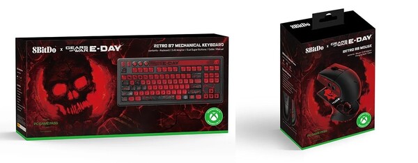 Коллекция клавиатуры и мыши 8BitDo Gears of War E Day поступит в продажу в конце октября.