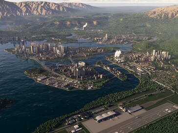 Вид сверху Cities Skylines 2 (Источник изображения: Steam)