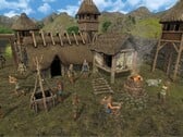 Изображение, на котором показаны здания в игре «Dawn of Man».