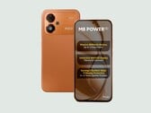 Смартфон Poco M8 Power в цвете «Blaze Orange».