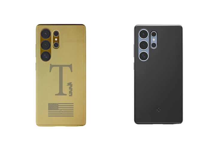 Вы даже можете увидеть логотип Spigen на внешней стороне T1 в нижней части (Источник изображения: Trump Mobile/Spigen)