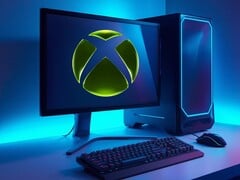 Логотип Xbox на мониторе игрового ПК