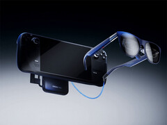 По сути, Neo - это магнитный пауэрбанк с функцией прохода через дисплей для AR-очков. На фото: промо-изображение аксессуара. (Источник изображения: Xreal - отредактировано)