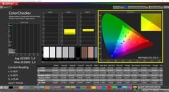 CalMAN ColorChecker (профиль: sRGB, целевое цветовое пространство: sRGB)