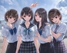 Ключевая иллюстрация к игре «Blue Reflection Quartet».