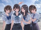 Ключевая иллюстрация к игре «Blue Reflection Quartet».