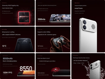 Основные характеристики игрового телефона (машинный перевод)