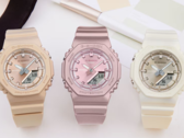 Новая серия женских часов Casio G SHOCK GMAP2100: Слева направо: GMA-P2100ST-9A, GMA-P2100ST-4A, GMA-P2100ST-7A. (Источник изображения: Casio)