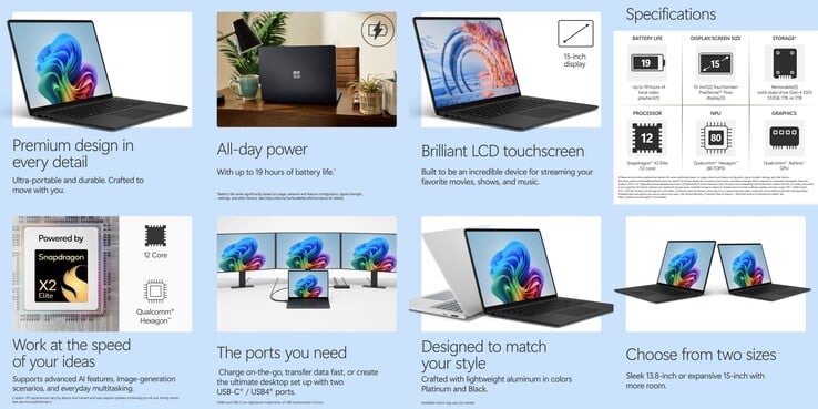 15-дюймовый ноутбук Surface Laptop 8.