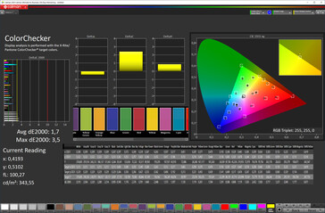 Color accuracy ("Стандартный", sRGB)