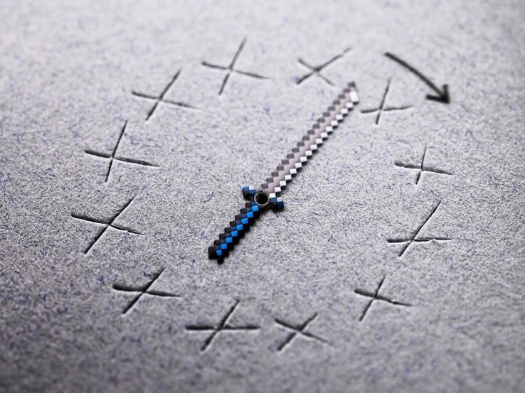 Минутная стрелка в форме меча