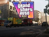 Баннер игры GTA 6, на котором изображён дорожное движение в Вайс-Сити