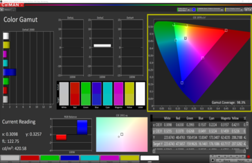 CalMAN Color Gamut (sRGB)