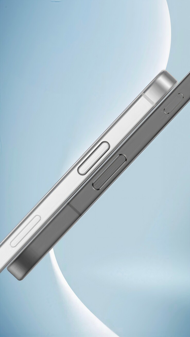 Модель "Honor Magic8" (слева) рядом с моделью "iPhone 17". (Источник: Factory Manager is Guan через Weibo)