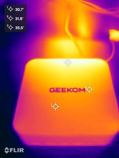 Стресс-тест Geekom A8 Max (верхняя сторона)