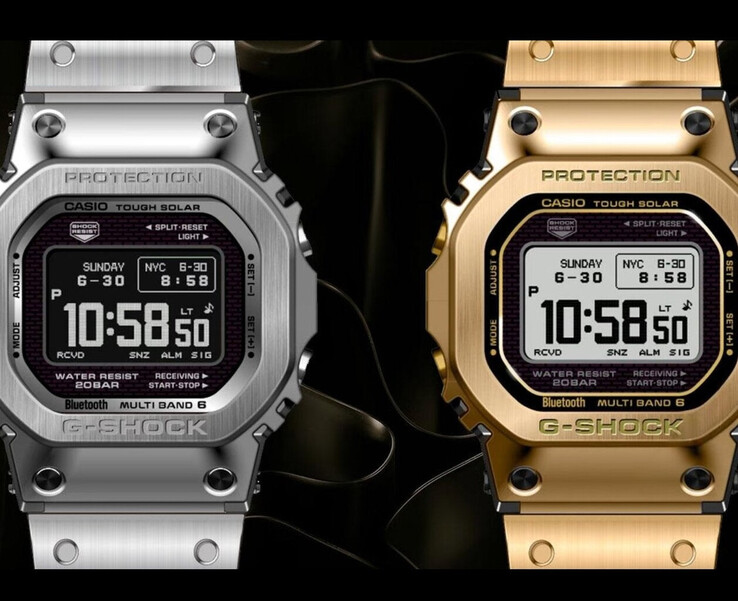 Слева направо (на фото) представлены модели Casio GMW-BZ5000D-1 и GMW-BZ5000GD-9. (Источник изображения: Great G-Shock World)