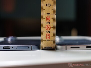 Galaxy Толщина кромки S25 (источник изображения: Notebookcheck)