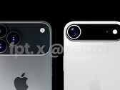 По слухам, iPhone 17 Pro (слева) получит алюминиевую рамку, а iPhone 17 Air (справа), как ожидается, будет иметь титановую рамку. (Источник изображения: FrontPageTech)