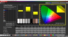 CalMAN ColorChecker (Native, DCI-P3)