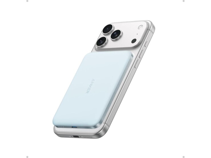 Anker Nano Power Bank (5K, MagGo, Slim) в синем цвете