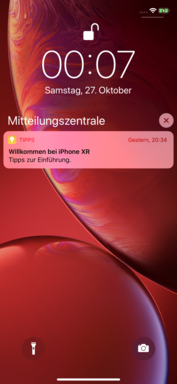 Экран блокировки в iOS 12