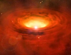 Художественный вид звезды WOH G64 (Источник изображения: ESO)