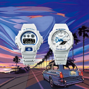 Слева направо: Casio G-Shock DW-6900HDS-7A1 и GA-2100HDS-7A1. (Источник изображения: Casio)