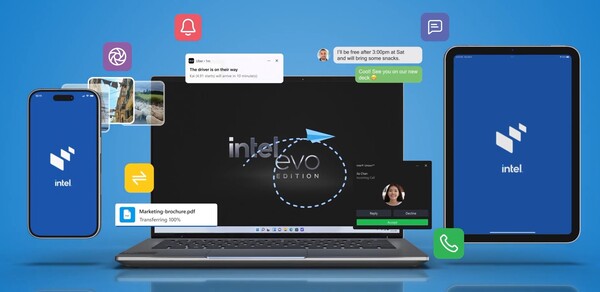 Приложение Intel Unison позволяет владельцам подключать свои телефоны и планшеты к ПК с ОС Windows. (Источник изображения: Intel)