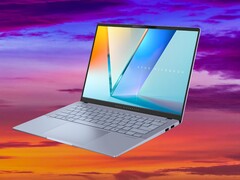 Благодаря процессорам Intel Lunar Lake APU, Asus Vivobook S 14 проработал от батареи более 17 часов в нашем тесте WLAN. (Источник изображения: Asus, Unsplash, отредактировано)