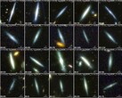 Цветные составные изображения с космического телескопа Джеймса Уэбба показывают дисковые галактики (Источник изображения: JWST)