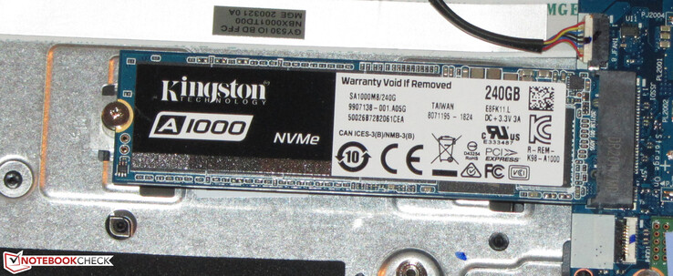 ... то появляется возможность установки M.2 2280 SSD. Для проверки мы установили Kingston A1000