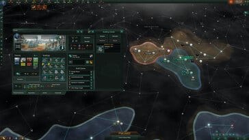 На снимке: скриншот игрового процесса из игры «Stellaris».