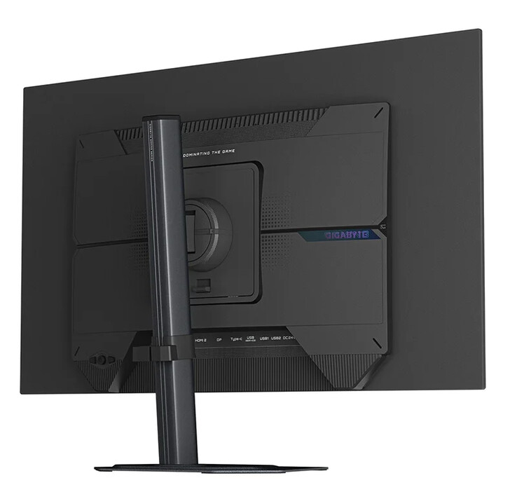Gigabyte MO27Q28G имеет в своем распоряжении множество портов, расположенных на задней боковине. (Источник изображения: Gigabyte)