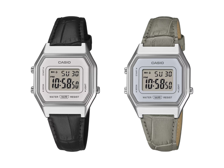 Часы Casio LA680WEL-1 (слева) и LA680WEL-8A2 (справа). (Источник изображения: Casio)