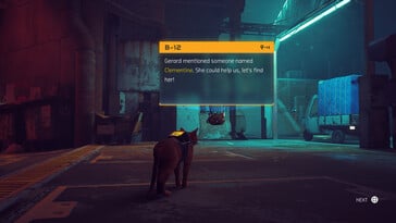 На картинке: Скриншот игрового процесса из игры Stray.