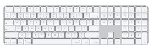 Новая клавиатура Magic Keyboard от Apple с цифровой панелью также заменяет текстовые надписи на некоторых клавишах значками.