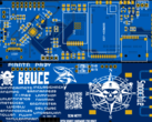 Рендер Bruce PCB v1 Smoochiee (Источник изображения: PCBWay)