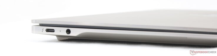 Слева: USB-C Thunderbolt 4 с DisplayPort 2.1 и Power Delivery 3.1, разъем для наушников 3,5 мм