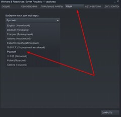 В Steam доступен целый ряд языков (Источник: steamcommunity)
