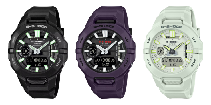 Слева направо: GBA-950-1A, GBA-950-2A и GBA-950-7A. (Источник изображения: Casio)