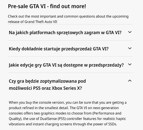 Подробная информация о режимах производительности GTA 6 на PS5 и Xbox
