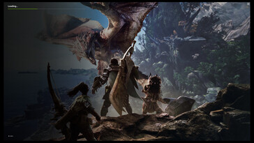 Изображение: GeForce Приложение Now App загружает Monster Hunter World (Источник изображения: скриншот сделан с помощью родного приложения Nvidia)