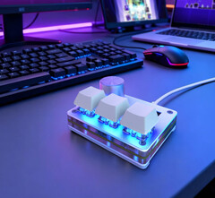 Мини-клавиатура с эффектом Холла SayoDevice O3C с клавишами с эффектом Холла, RGB-кнопками и металлической вращающейся ручкой